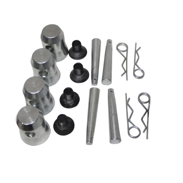 ProX Truss Base Plate Half Conical Connector Pack of 4 with Pin and safety clip