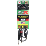 ProX XC-MYP05 3.5mm Mini TRS to Dual 1/4 Inch TS Male Audio Cable for Recording Studios, Mixers, Mobile Devices, and Live Sound Applications