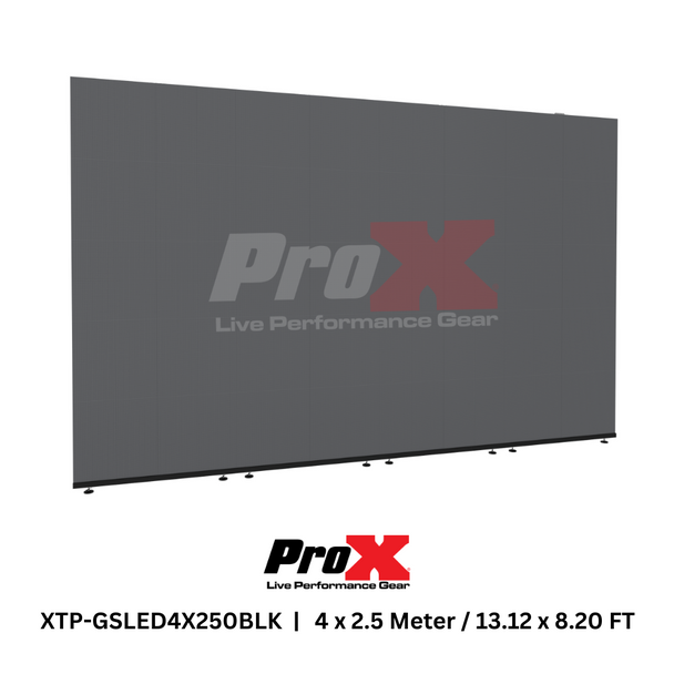 ProX LED Video Display Panel Ground Support System Package 4M/13.12 Ft. Width x 2.5M/8.20 Ft. Height in Black