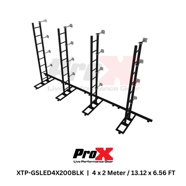 ProX LED Video Display Panel Ground Support System Package 4M/13.12 Ft. Width x 2M/6.56 Ft. Height in Black