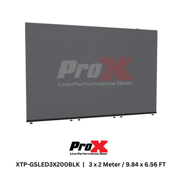 ProX LED Video Display Panel Ground Support System Package 3M/9.84 Ft. Width x 2M/6.56 Ft. Height in Black