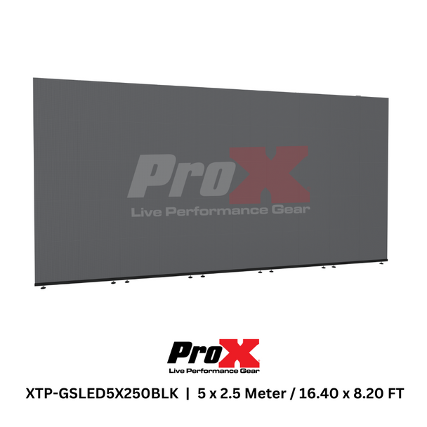 ProX LED Video Display Panel Ground Support System Package 5M/16.40 Ft. Width x 2.5M/8.20 Ft. Height in Black