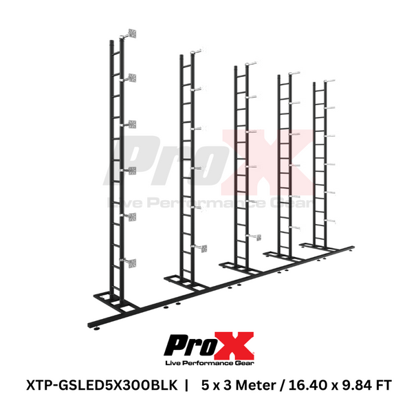 ProX LED Video Display Panel Ground Support System Package 5M/16.40 Ft. Width x 3M/9.84 Ft. Height in Black