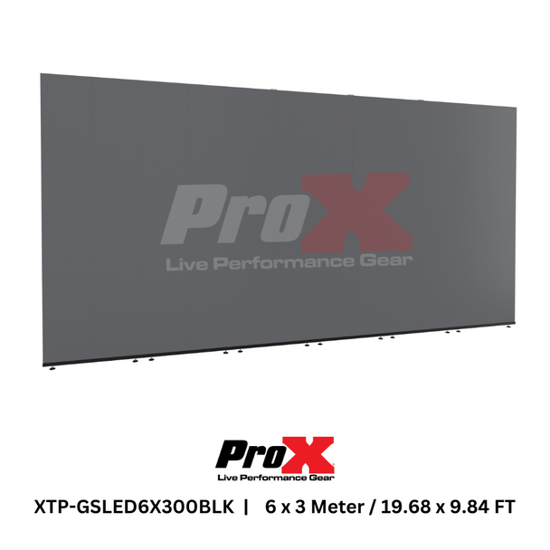 ProX LED Video Display Panel Ground Support System Package 6M/19.68 Ft. Width x 3M/9.84 Ft. Height in Black