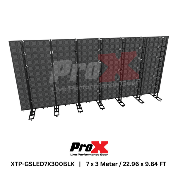 ProX LED Video Display Panel Ground Support System Package 7M/22.96 Ft. Width x 3M/9.84 Ft. Height in Black