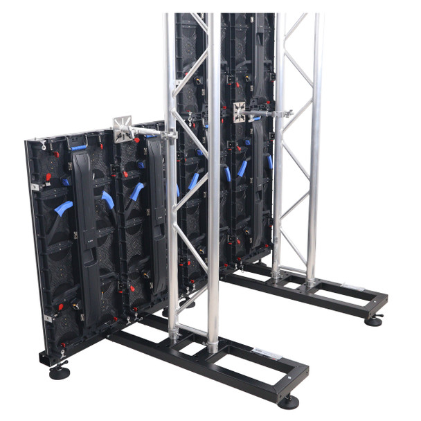 ProX Ground Support Stabilizing 1M / 3.28 Ft. T-Base for LED Screen Wall Stacking for F32 or 12-inch Bolt Truss Segments