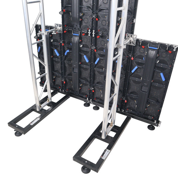ProX Ground Support Stabilizing 1M / 3.28 Ft. T-Base for LED Screen Wall Stacking for F32 or 12-inch Bolt Truss Segments