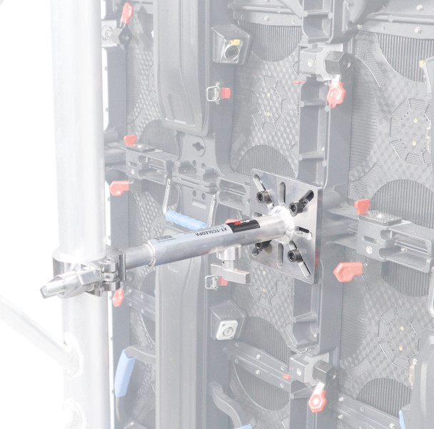ProX 10-13" LED Panel Wall Mounting Plate to Extension 2" Pole Truss Clamp for Ground Stacking and Hanging.