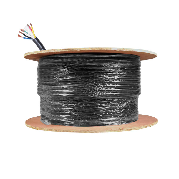 ProX XC-412-500 500 ft bulk spool of 12 AWG 4-conductor speaker wire designed for custom speaker cable fabrication and professional audio installations.