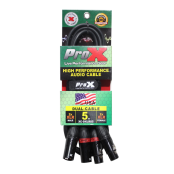 ProX XC-DXLR05 Professional Balanced Dual XLR Audio Cable for Studio Recording, PA Systems, Live Sound, and Audio Networking