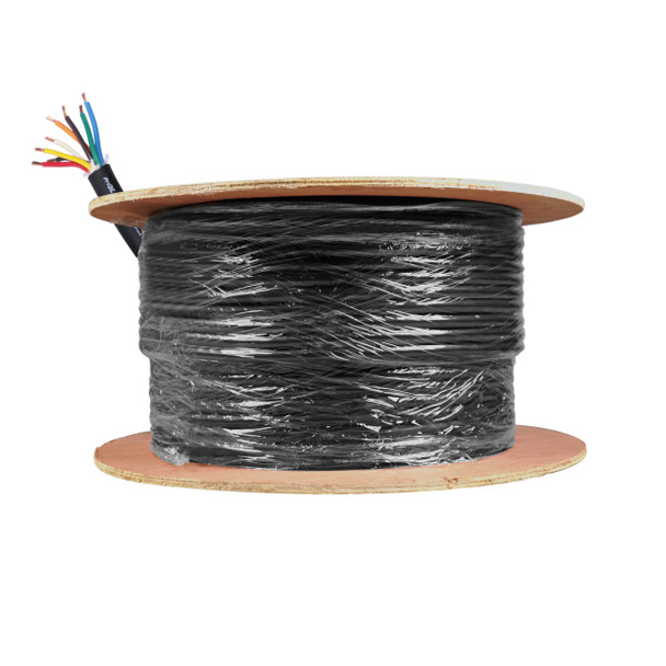 ProX XC-812-100 100 ft bulk spool of 12 AWG 8-conductor speaker wire designed for custom speaker cable fabrication and professional audio installations.
