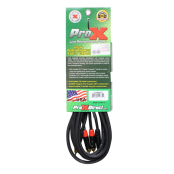 ProX XC-DRCA10 High-Performance Dual RCA Audio Cable for Home Stereo Systems, DJ Equipment, Recording Studios, and Live Sound Applications