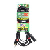 ProX XC-DRXF10 Professional RCA to XLR Audio Cable Designed for Studio Recording, Mixers, Audio Interfaces, and Live Sound Systems