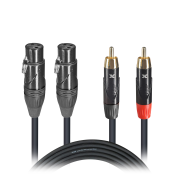 ProX XC-DRXF03 3ft Dual RCA Male to Dual XLR Female Audio Cable for Mixers, Audio Interfaces, DJ Equipment, Recording Studios, and Professional Sound Applications