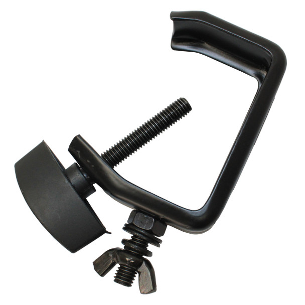 ProX Light Duty Aluminum C Style M10 Clamp with Flat Thumbscrew for 2" Truss Tube Capacity 45 lbs Black Finish