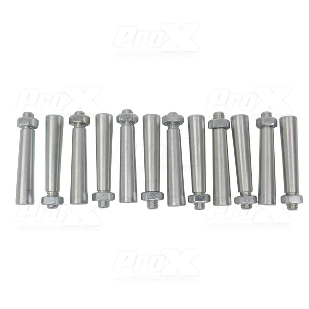 ProX 12 Pack Tapered Shear Pin With Threaded Tip And Nut For Conical Coupler