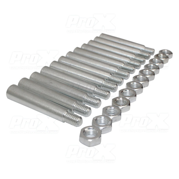ProX 12 Pack Tapered Shear Pin With Threaded Tip And Nut For Conical Coupler