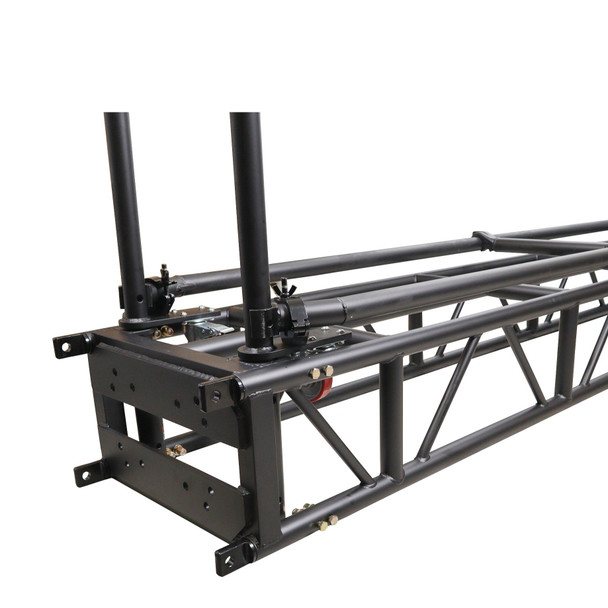 ProX 8 Ft. Pre-Rig Truss Segment with Removable Rolling Base System BLACK