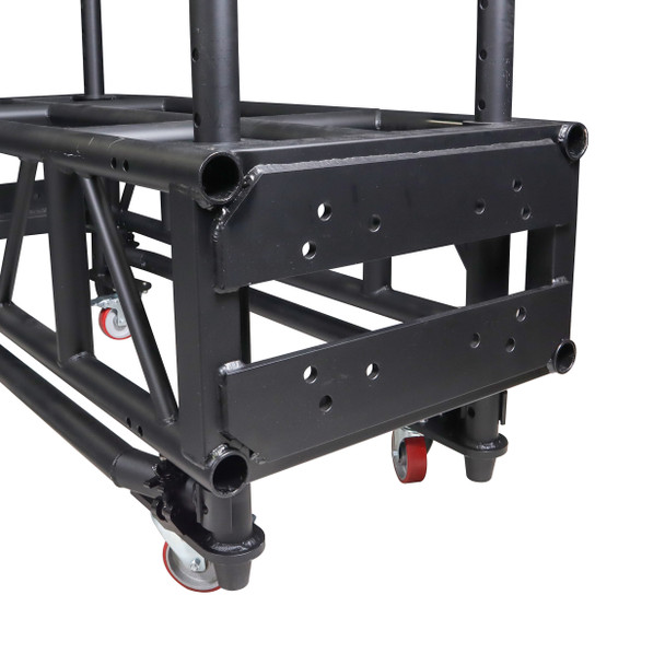 ProX 10 Ft. Pre-Rig Truss Segment with Removable Rolling Base System BLACK
