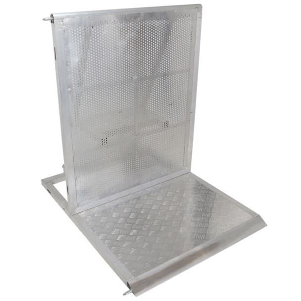 ProX 4 Ft. Heavy-duty Aluminum Ventilated Crowd Barrier Barricade and Base