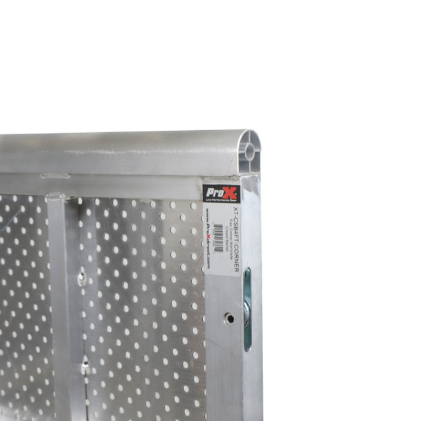 ProX 4 Ft. Heavy-duty Aluminum Ventilated Crowd Barrier Corner and Base