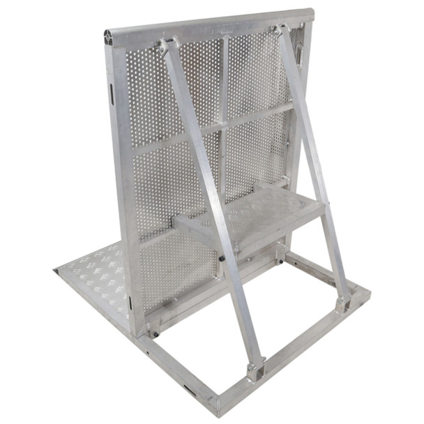 ProX 4 Ft. Heavy-duty Aluminum Ventilated Crowd Barrier Barricade and Base
