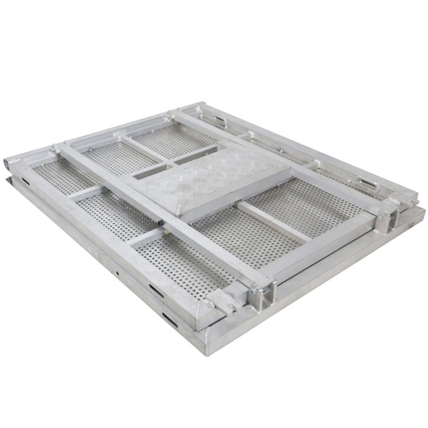 ProX 4 Ft. Heavy-duty Aluminum Ventilated Crowd Barrier Barricade and Base