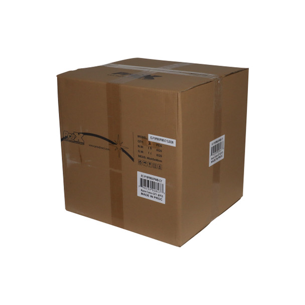 Shipping carton for ProX 19-pin to 6x Blue powerCON Female breakout extension cable