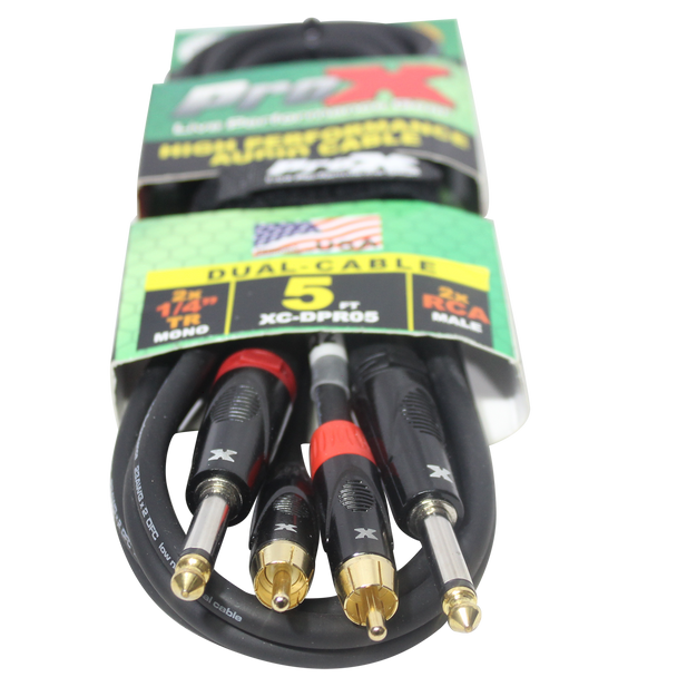 ProX XC-DPR05 Professional RCA Audio Cable for DJ Mixers and Amplifiers