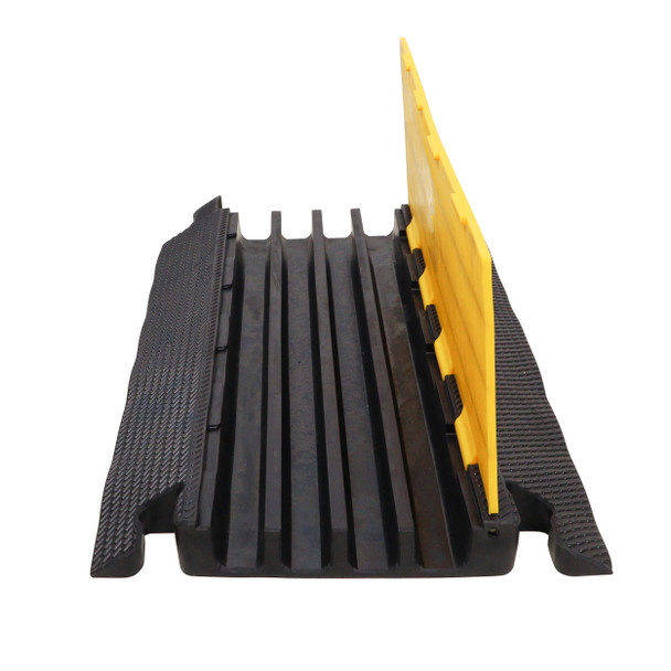 ProX 4-Channel Rubber Cable Protector Ramp Speed Bump Cover Indoor Outdoor " Supports up to 60 Tons
