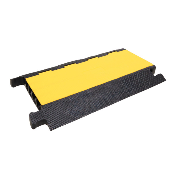 ProX 4-Channel Rubber Cable Protector Ramp Speed Bump Cover Indoor Outdoor " Supports up to 60 Tons
