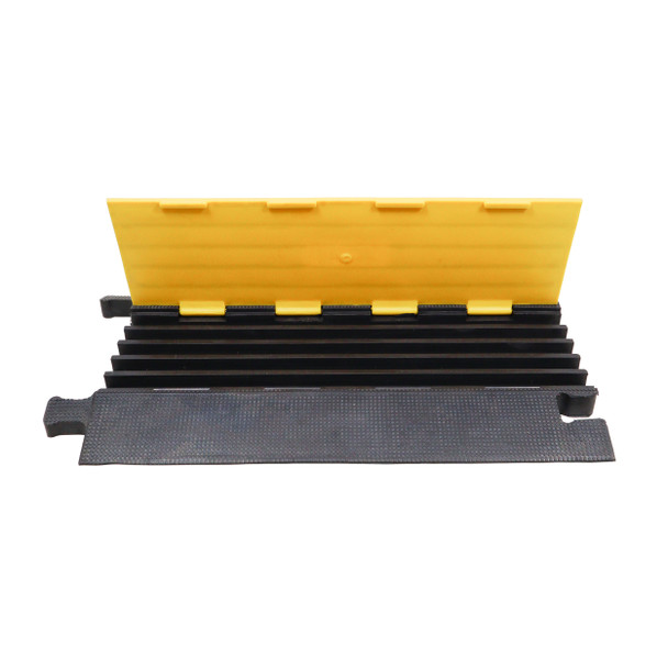 ProX 5-Channel Rubber Cable Protector Ramp Speed Bump Cover Indoor Outdoor " Supports up to 60 Tons