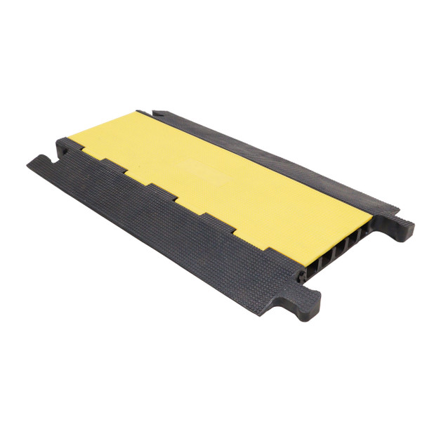ProX 5-Channel Rubber Cable Protector Ramp Speed Bump Cover Indoor Outdoor " Supports up to 60 Tons