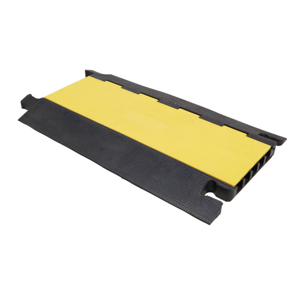 ProX 5-Channel Rubber Cable Protector Ramp Speed Bump Cover Indoor Outdoor " Supports up to 60 Tons