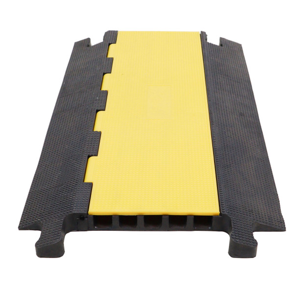 ProX 5-Channel Rubber Cable Protector Ramp Speed Bump Cover Indoor Outdoor " Supports up to 60 Tons