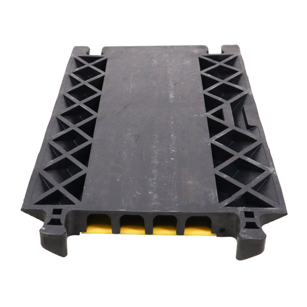 ProX 5-Channel Rubber Cable Protector Ramp Speed Bump Cover Indoor Outdoor " Supports up to 60 Tons