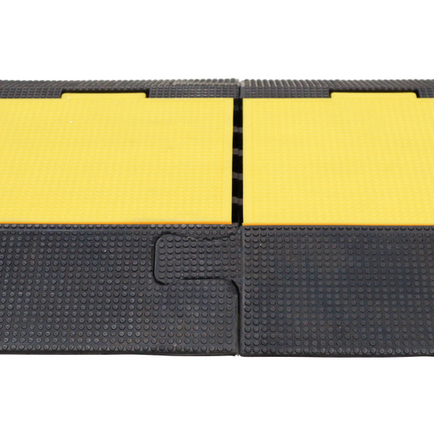 ProX 5-Channel Rubber Cable Protector Ramp Speed Bump Cover Indoor Outdoor " Supports up to 60 Tons