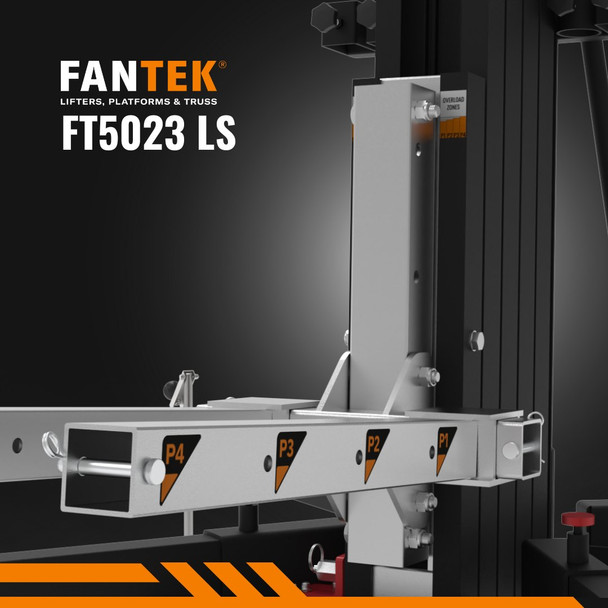 ProX LoadSense system FANTEK Spain Front Loading Lifting Line Array Systems Tower Min Height: 5.62 Feet - Max Height: 16.33 Feet