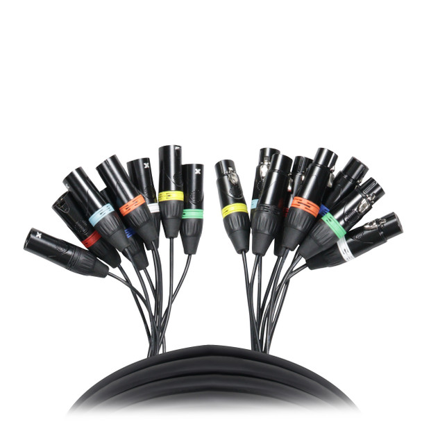 ProX XC-8XLR25 25 Foot Balanced XLR Stage Snake Cable