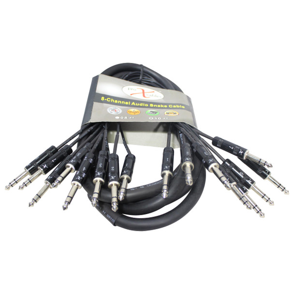 ProX XC-8TRS10 10 Foot TRS Fan to Fan Snake Cable