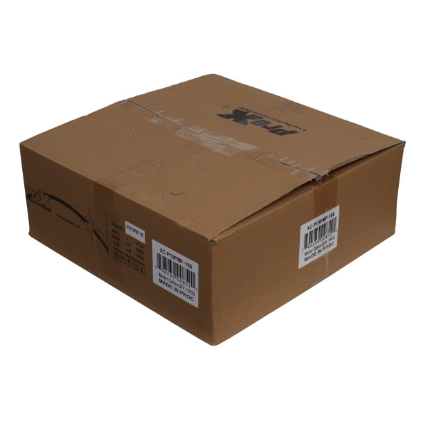 ProX XC-P19PMF100 shipping box containing professional 100ft 19-pin extension cable for stage and entertainment applications
