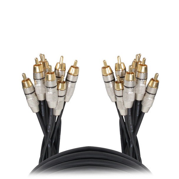 ProX XC-8RCA10 8 Channel RCA Audio Snake Cable 10ft