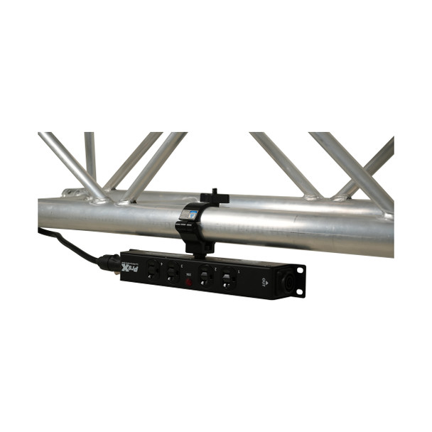 Truss-mounted ProX Power Center for clean and organized lighting power distribution