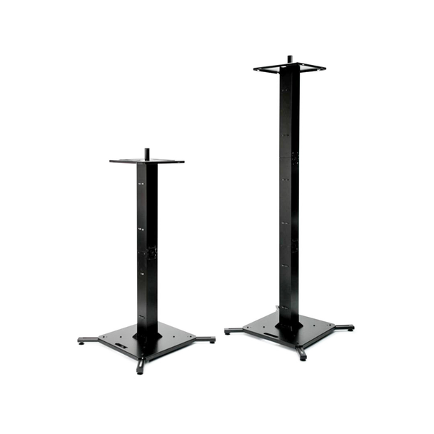 ProX Pair of Black Moving Head or Lighting Speaker Totem DJ Stand with Carrying Bags by Humpter