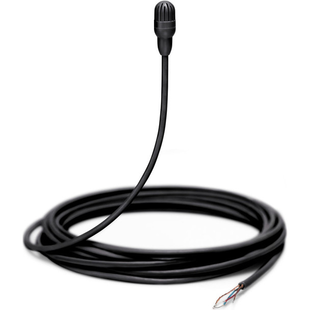 Shure TwinPlex TL47 Omnidirectional Lavalier Microphone with Pigtail Leads and Accessories Black