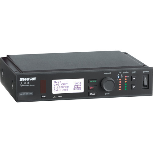 Shure ULXD4-V50 Single-Channel VHF Digital Wireless Receiver