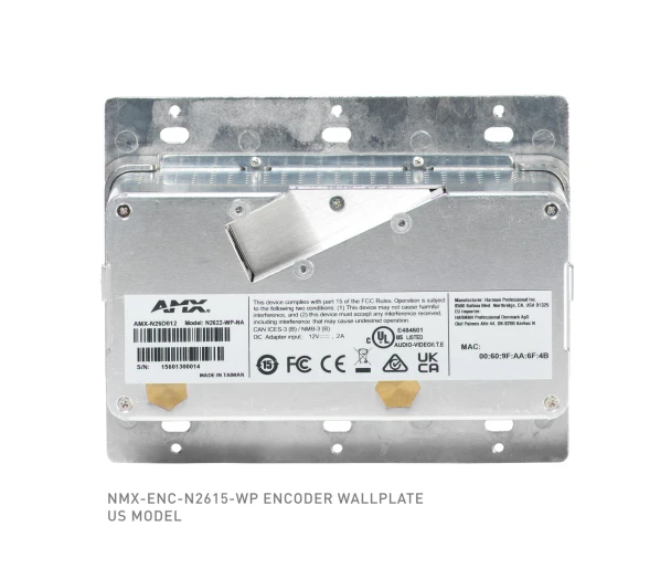 AMX NMX-ENC-N2615-WP 4K60 Encoder Wallplate