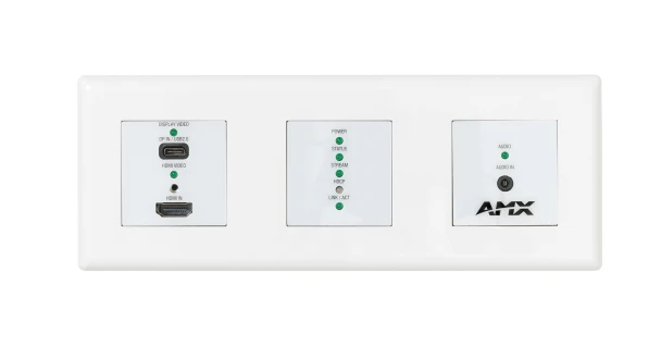 AMX NMX-ENC-N2615-WP 4K60 Encoder Wallplate