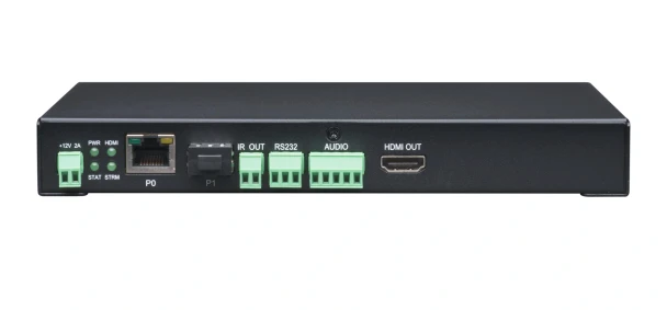 AMX NMX-DEC-N2322 Decoder N2300 Series 4K UHD Video over IP Stand Alone Decoder with KVM, PoE