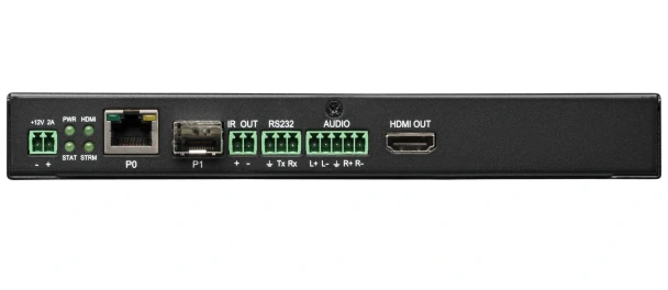 AMX NMX-DEC-N2322 Decoder N2300 Series 4K UHD Video over IP Stand Alone Decoder with KVM, PoE
